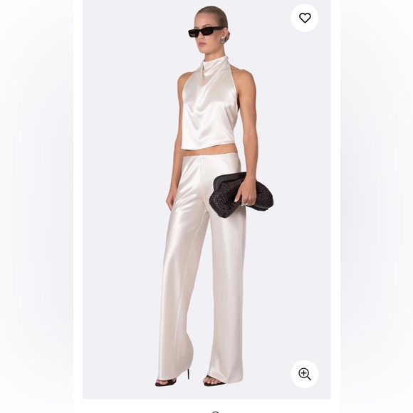 NONchalant Pants - Nonchalant label Norma pant champagne seamless silky trouser pant straight M NWT